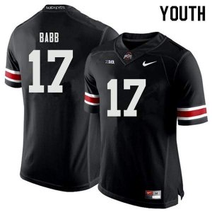 Youth Ohio State Buckeyes #17 Kamryn Babb Black Nike NCAA College Football Jersey For Fans PLE5044GQ